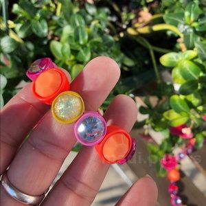 J Crew Multi Color Pink Glitter Brulee Bracelet